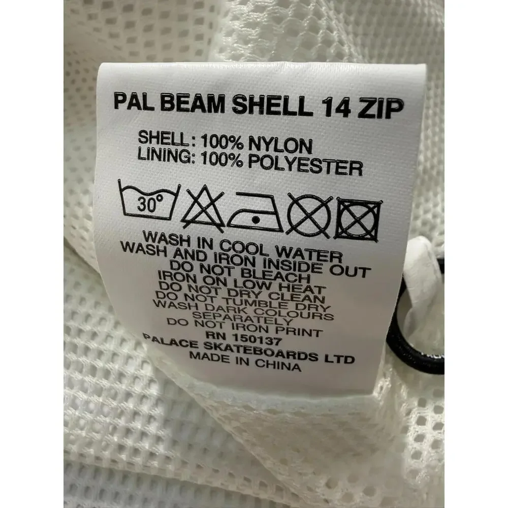 NWT Palace Skateboard Pal Beam‎ Cotton Shell Jacket 1/4 Zip Windbreaker Medium